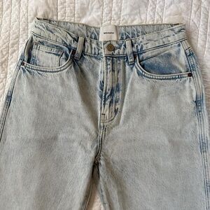 Reformation Light Wash Straight Leg Jeans